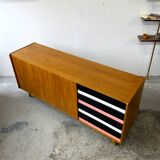 Czechoslovakian sideboard cabinet, J. Jiroutek, vintage design, prl