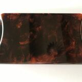 Guzzini imitation tortoiseshell tray 1970