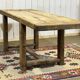 Console - raw oak carpenter's table from the 1930s
