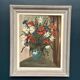 Huile sur panneau d'origine – “Bloomer” par Hartiviq – Datée de 1954 – Vintage et encadrée – 57 × 66 cm (22,4" × 26")