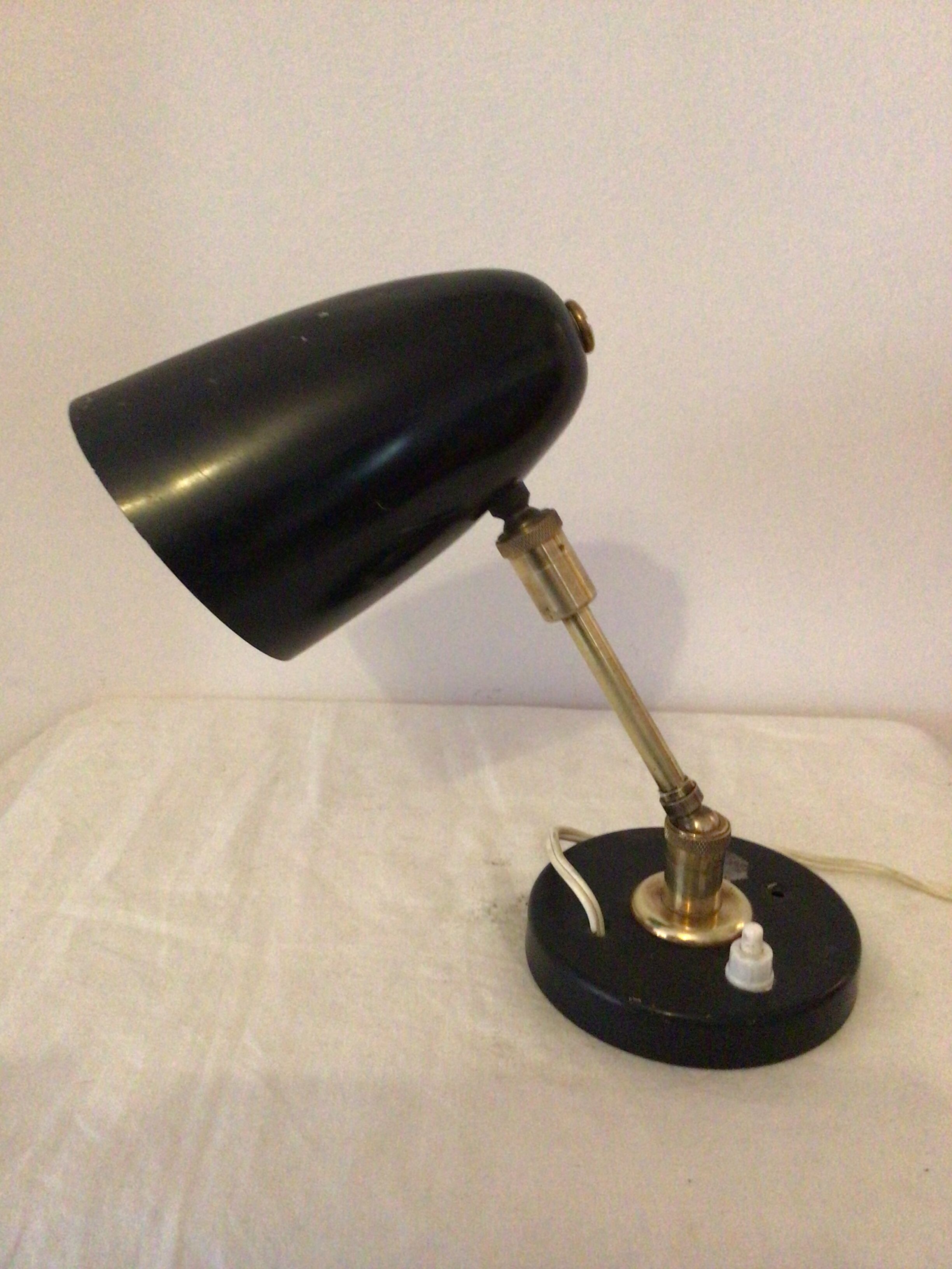 Vintage black articulated lamp