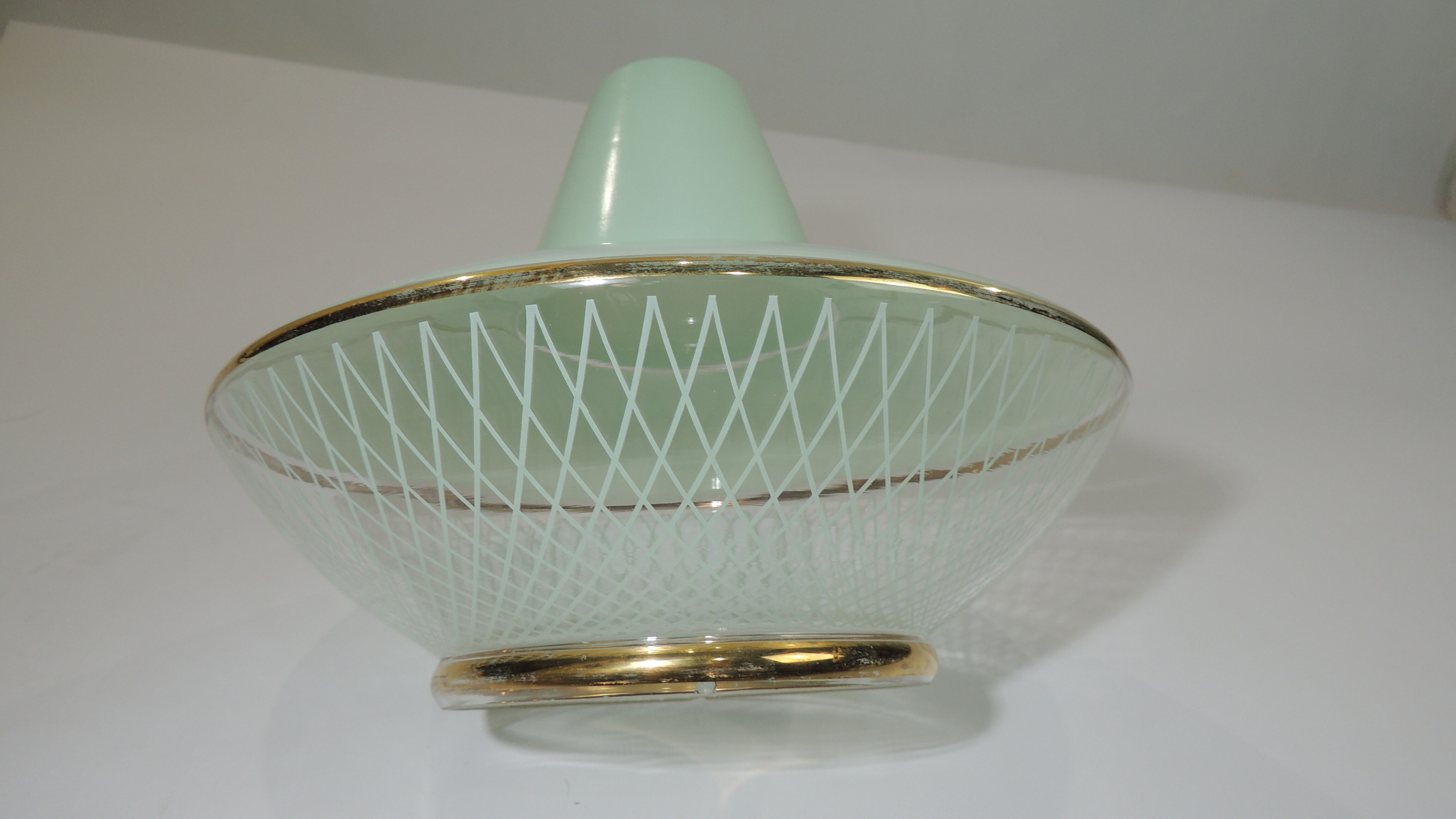 Suspension Verrine opaline vert
