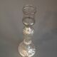 Glare-defying glass candlestick