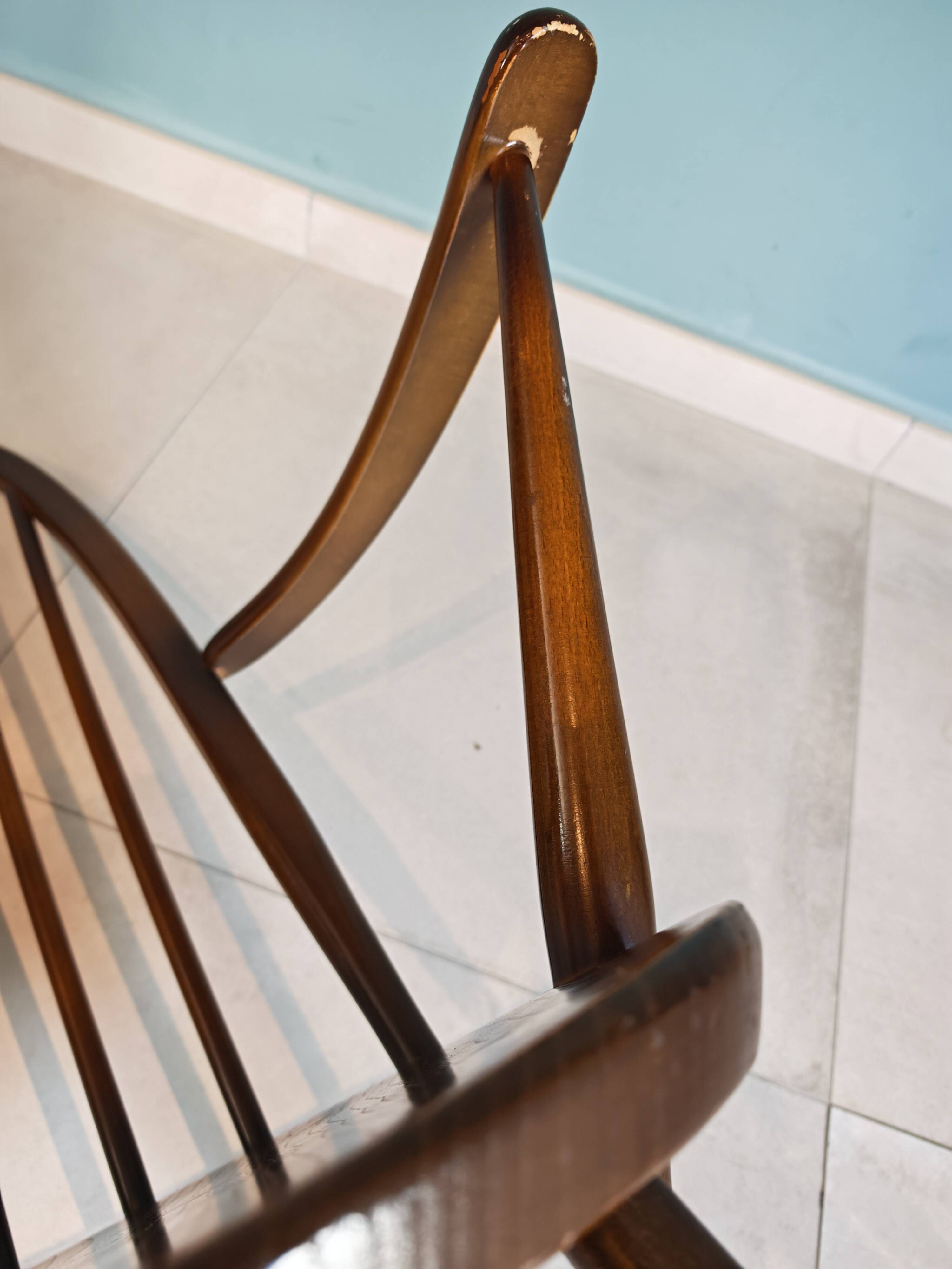 Ensemble chaise et fauteuil à barreaux attribués à Ercol Goldsmith, 1960