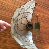 Vintage mother-of-pearl wall lamp