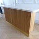 Contemporary bar in solid oak & double terrazzo top - Unique piece