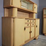 High beech rows, 1950s, set of 2