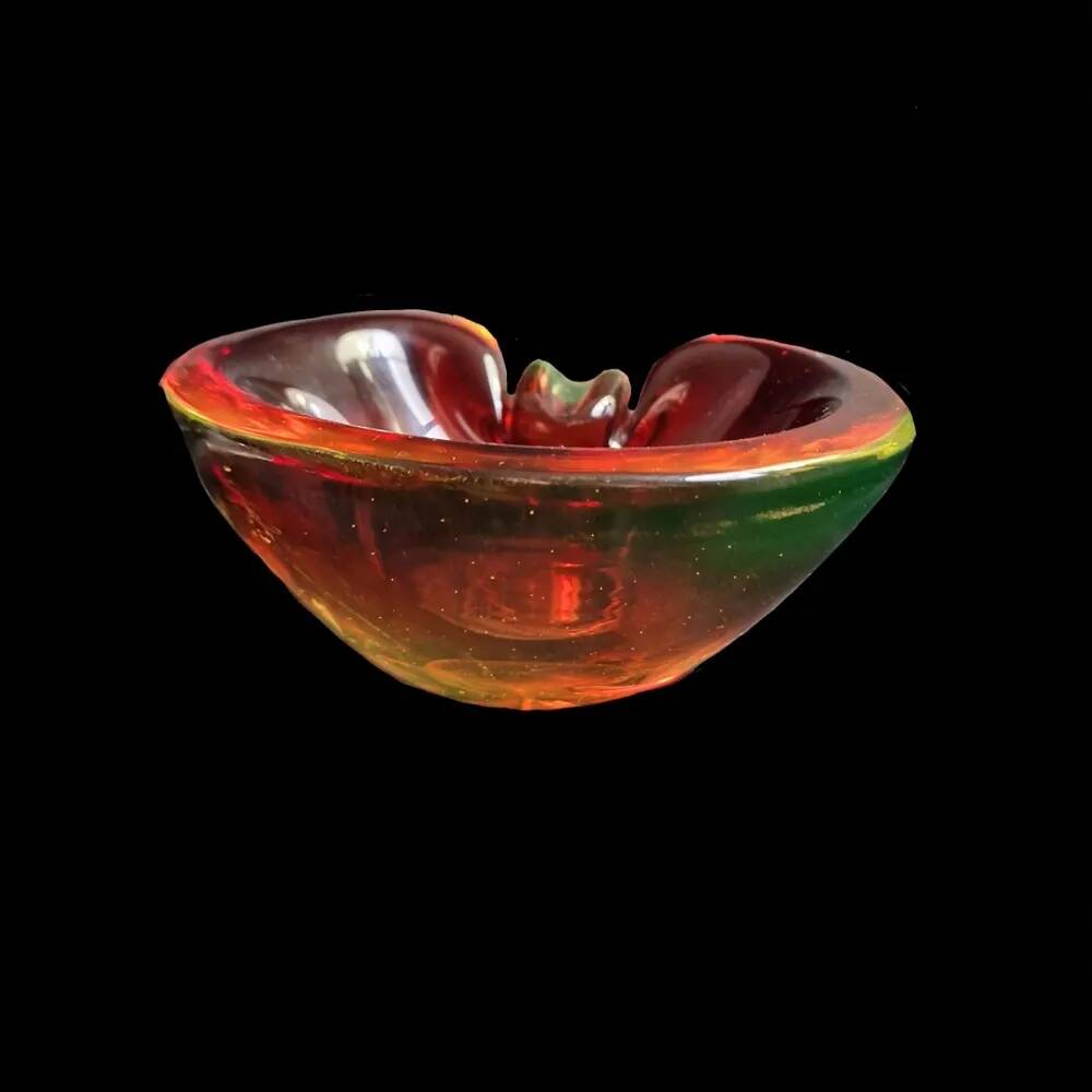 Vintage Murano sommerso ashtray
