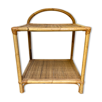 Vintage rattan shelf