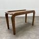 1950s modernist side table, wood, vintage