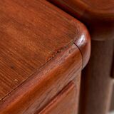 Restored teak dining table, set of 3 (mk9978)