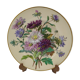 Decorative plate of the manufacture of Sèvres bouquet of dalhias