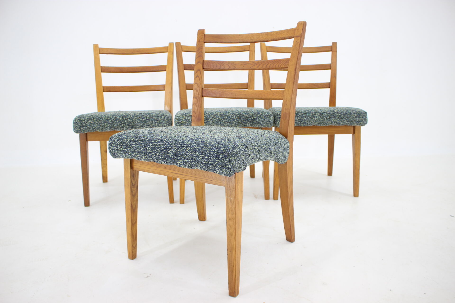 1960s Set of 4 Oak Dining Chairs ,Czechoslovakia
