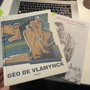 Abstract painting, Georges (Géo) De Vlamynck, oil on panel, ca 1960