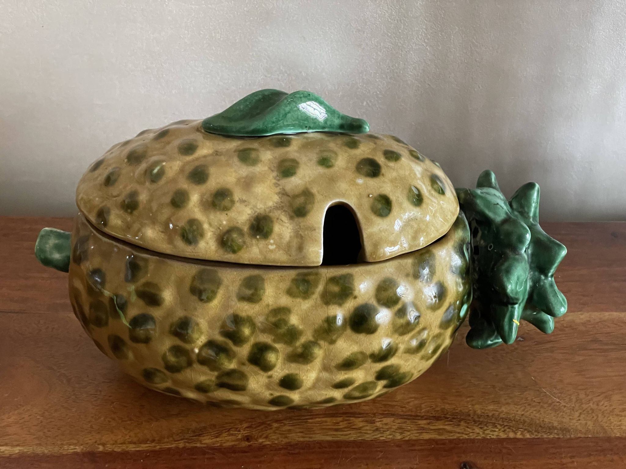 Mini soupière  ananas en barbotine