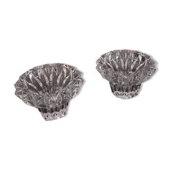 Two Cheverny candle holders by Cristal d’Arques