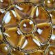 Set of 8 Gien oyster plates, magnificent vintage service.
