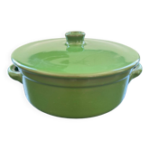 Soupière en céramique verte