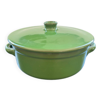 Soupière en céramique verte
