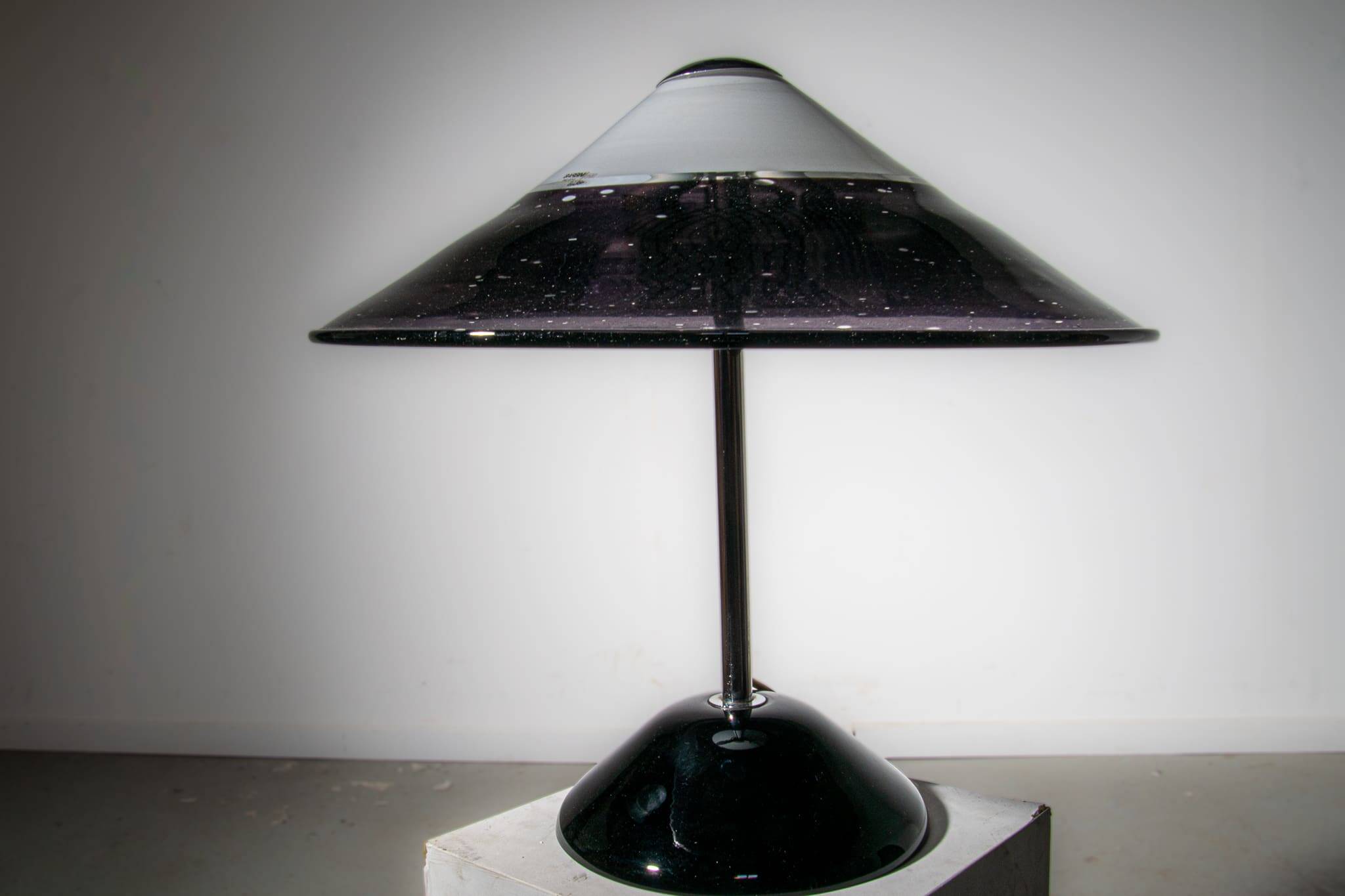 Afredo Barbini Murano glass table lamp circa 1980