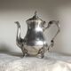 Vintage Viners Sheffield Silver Plated Teapot: Victorian Footed Pitcher
