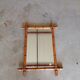 Miroir bambou ancien vintage