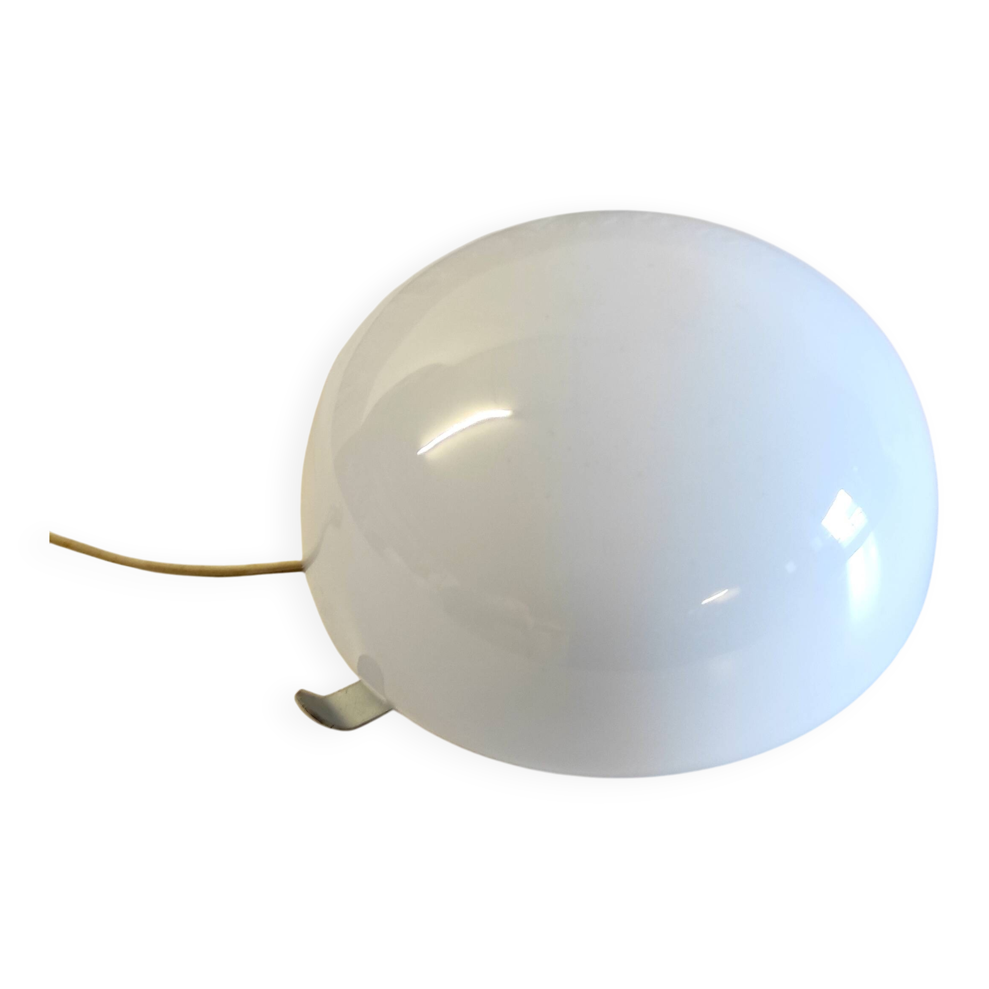 20cm opaline globe ceiling or wall light - mid-20th century