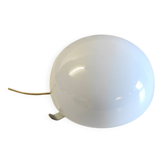 Plafonnier ou applique globe opaline 20 cm - mid. XXème