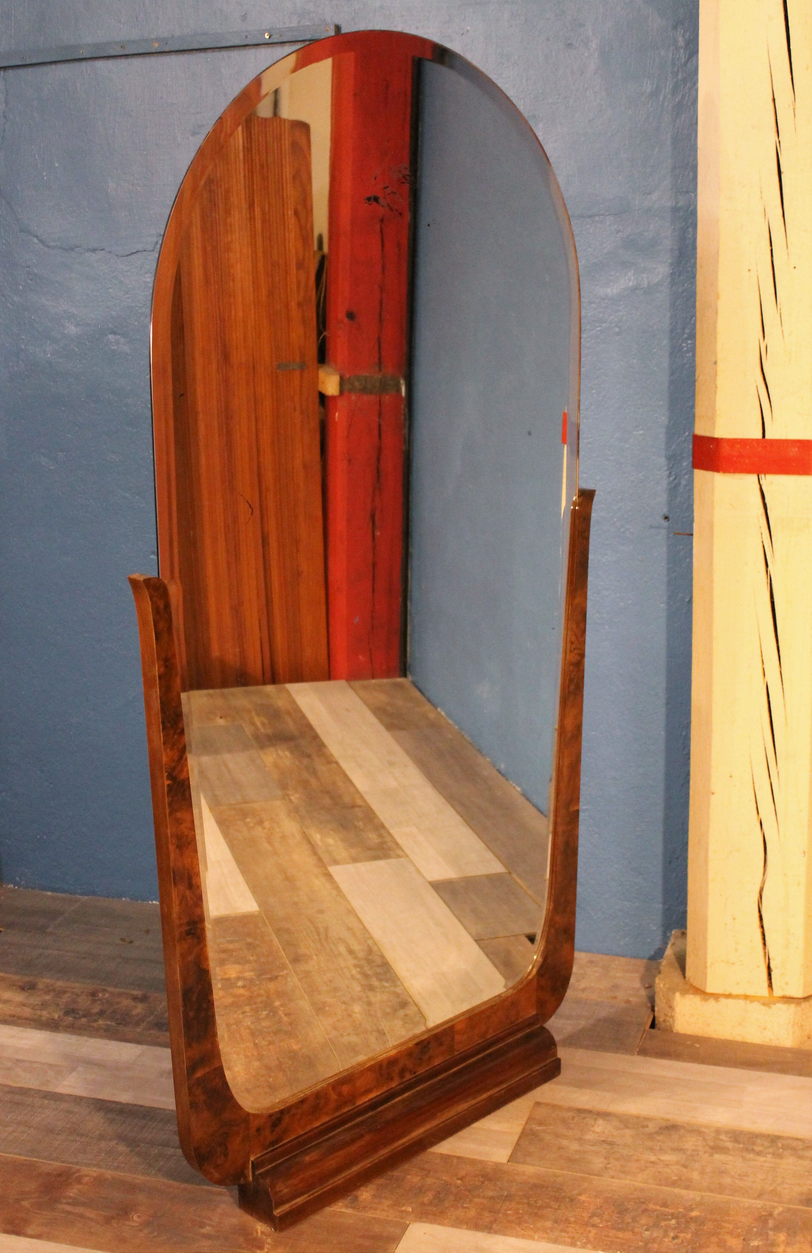 Art Deco standing mirror 170x92cm