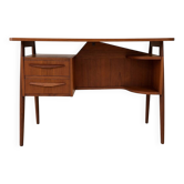 Danish Petite Teak Desk By Gunnar Nielsen For Tibergaard