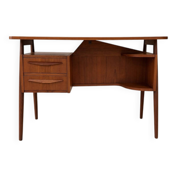 Bureau en teck petit danois par Gunnar Nielsen pour Tibergaard