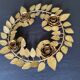 Chandelier crown 4 flames in golden metal