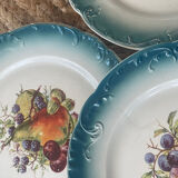 6 dessert plates in earthenware