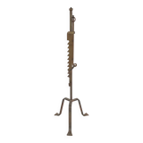 Brutalist wrought iron floor lamp, circa 1960