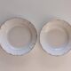 Flat dish and deep dish in porcelain