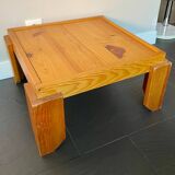 Table basse vintage pin massif