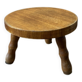 Small stool made of solid wood