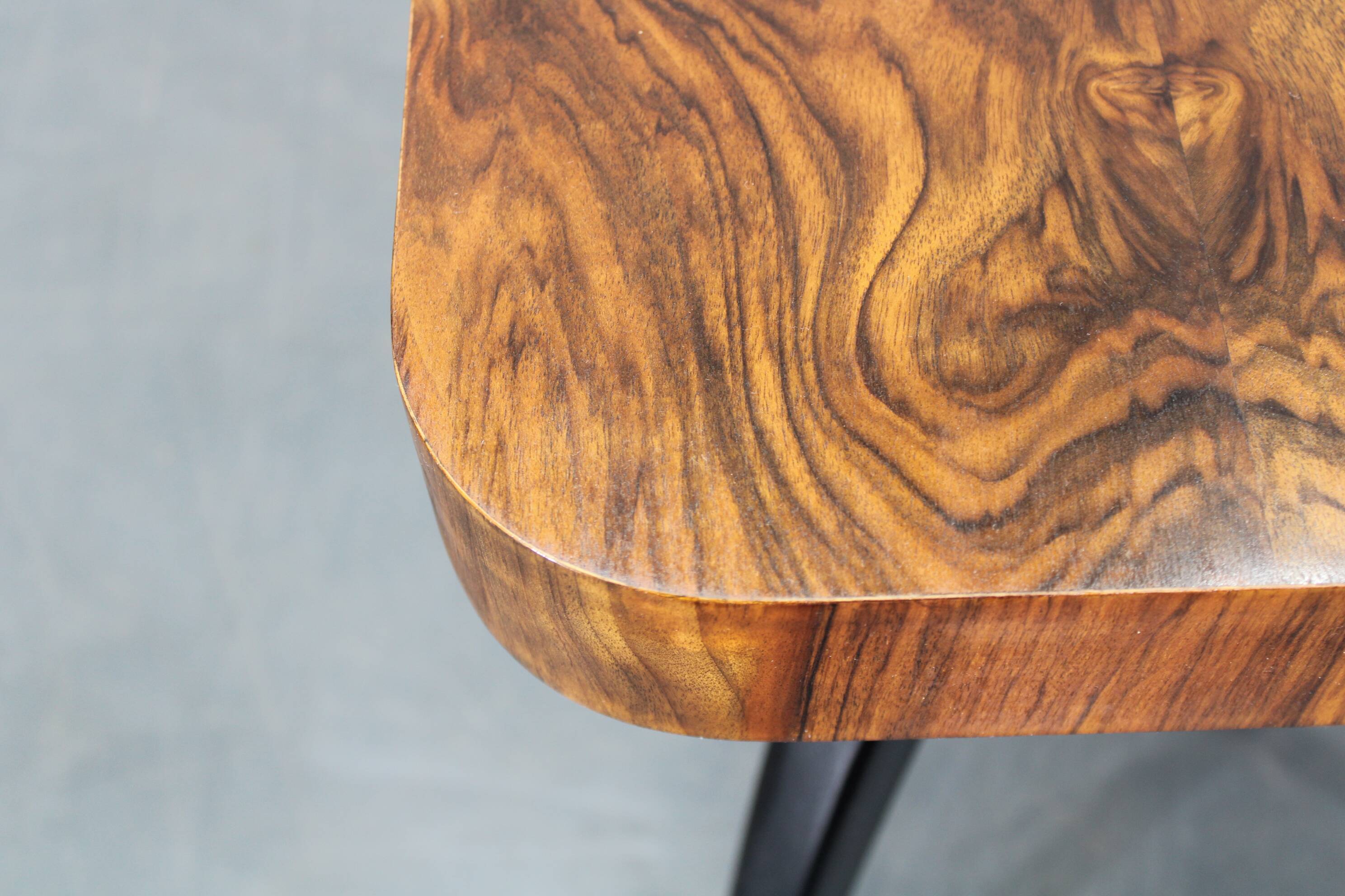 1940 Jindrich Halabala "Spider" Coffee Table in Walnut Finish, Czechoslovak