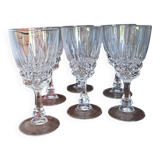 6 new crystal wine glasses from Arques, Pompadour model
