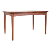 Table à manger extensible en teck danois du milieu du siècle, années 1960.