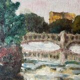 River landscape - Oil on canvas - Early 20th century