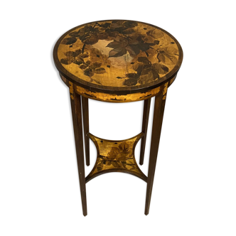 Ceremonial pedestal table art nouveau era in the manner of the school of nancy