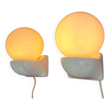 Pair of Syla night light or bathroom design space age
