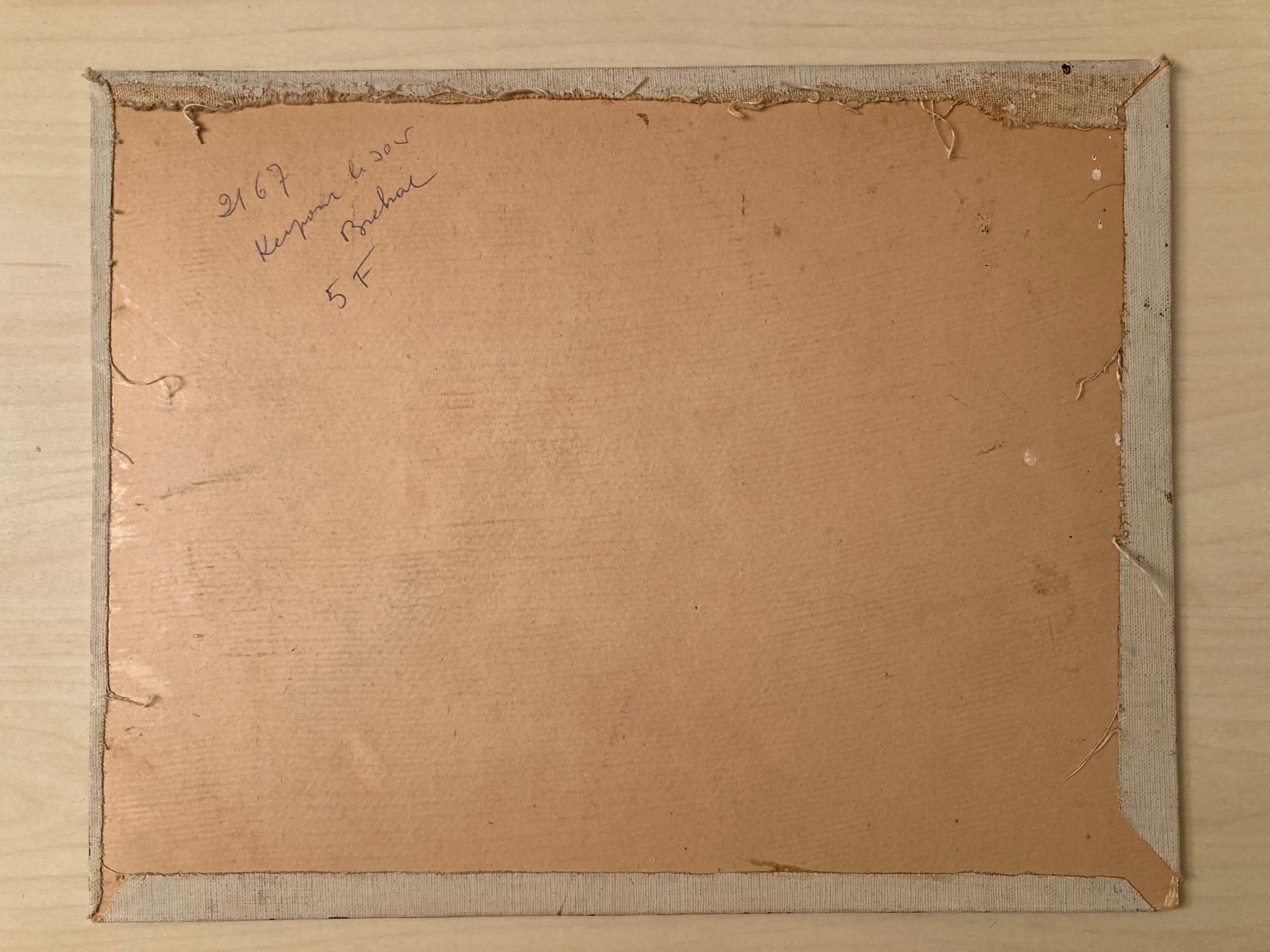 Bréhat oil on panel by Lucien Seevagen