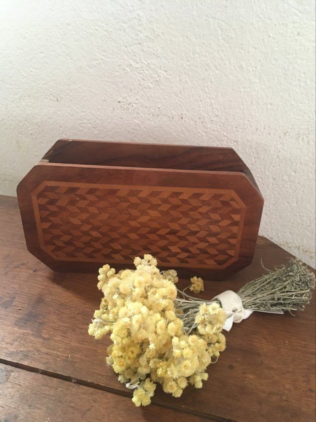 Indian wooden letter holder