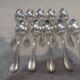 10 silver-plated coffee spoons by Christofle Rubans Louis XVI