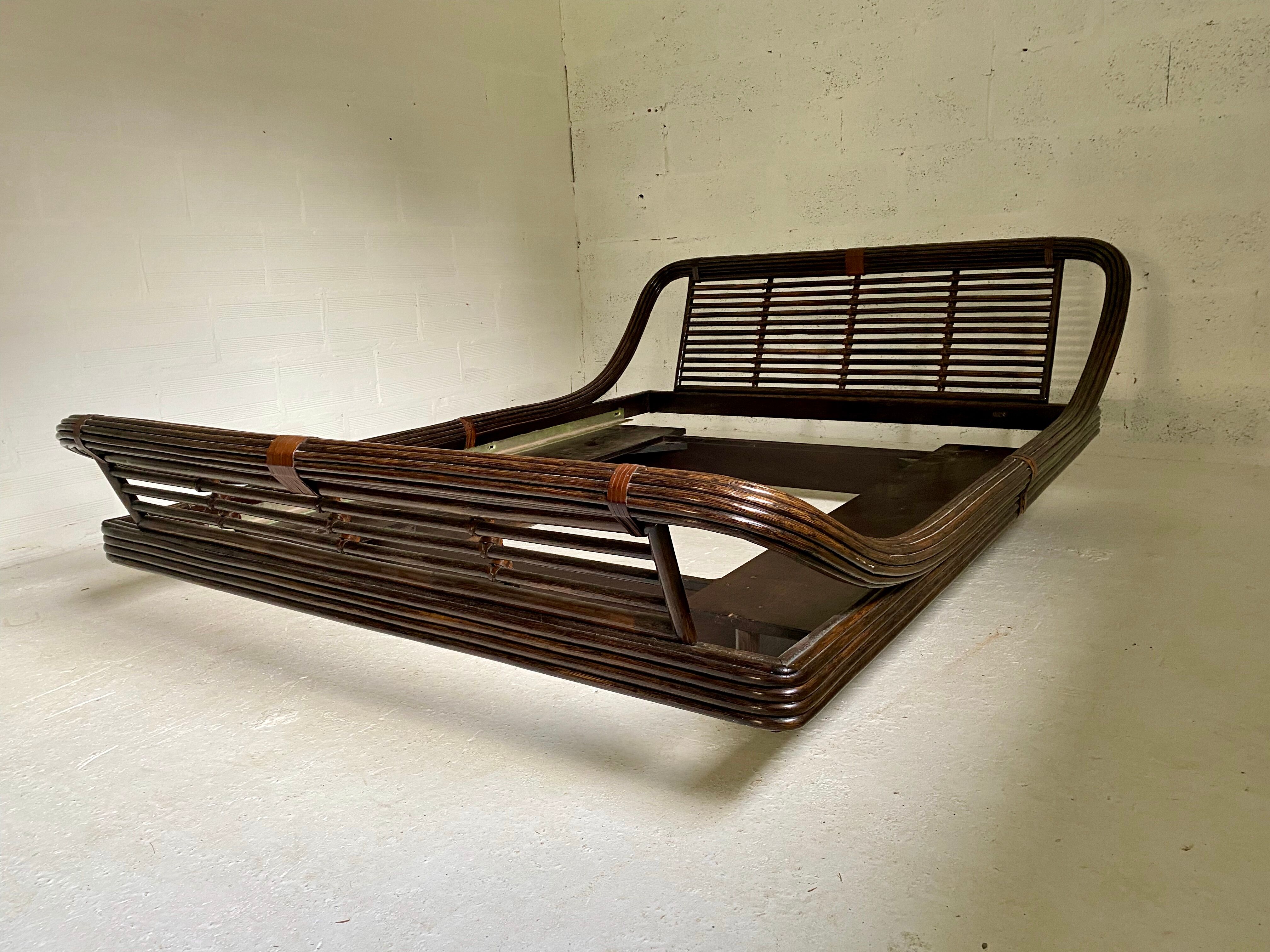 Vintage bamboo /rattan bed