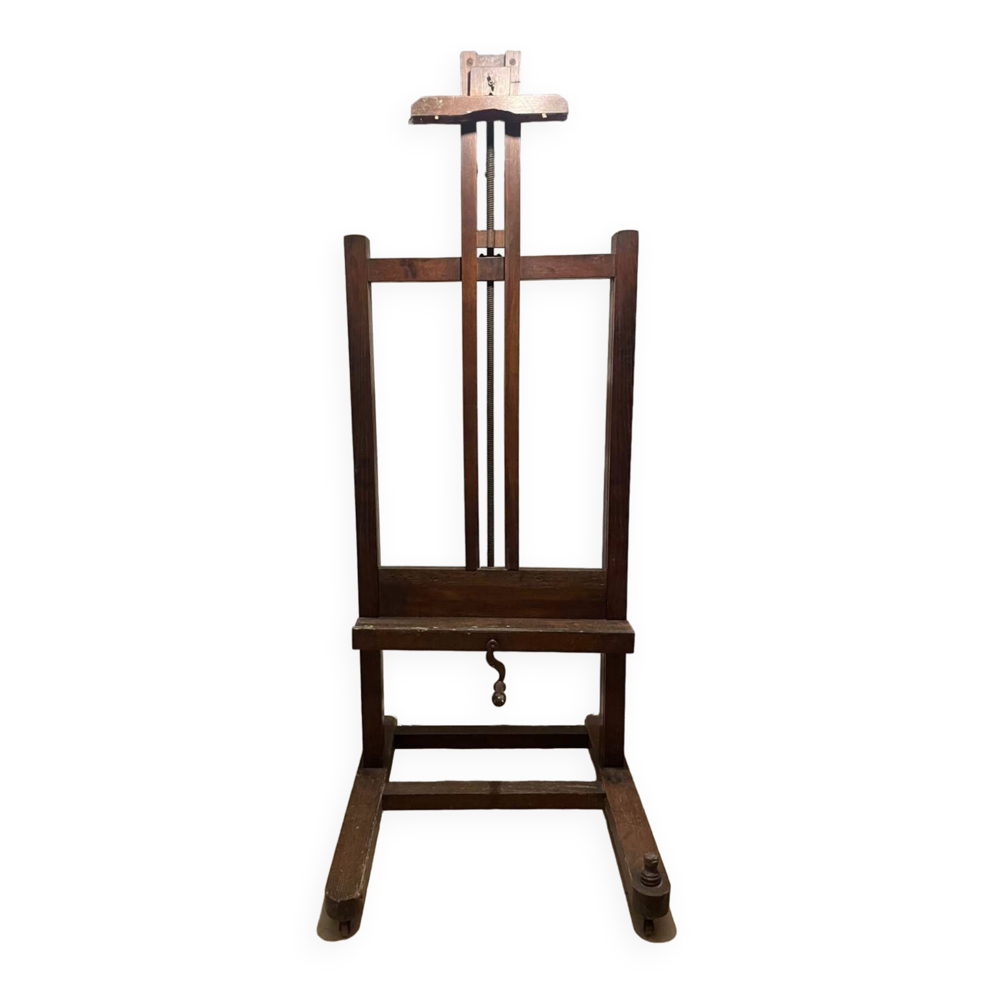 Old solid oak painter's easel