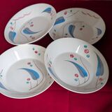 Set of four Boch plates