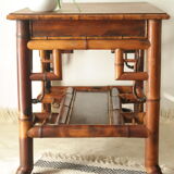 Old colonial style bamboo desk